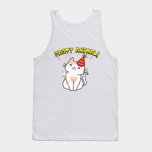 Party Animal Persian Cat Tank Top